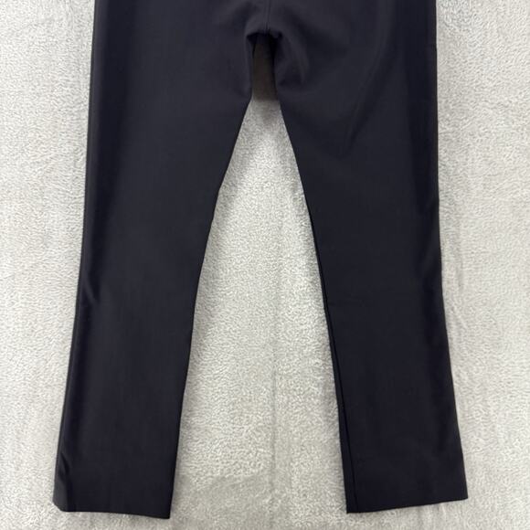 MM LAFLEUR Pants Womens 8 Black Ponte Pull On High Rise Straight Leg Preppy - Picture 8 of 15